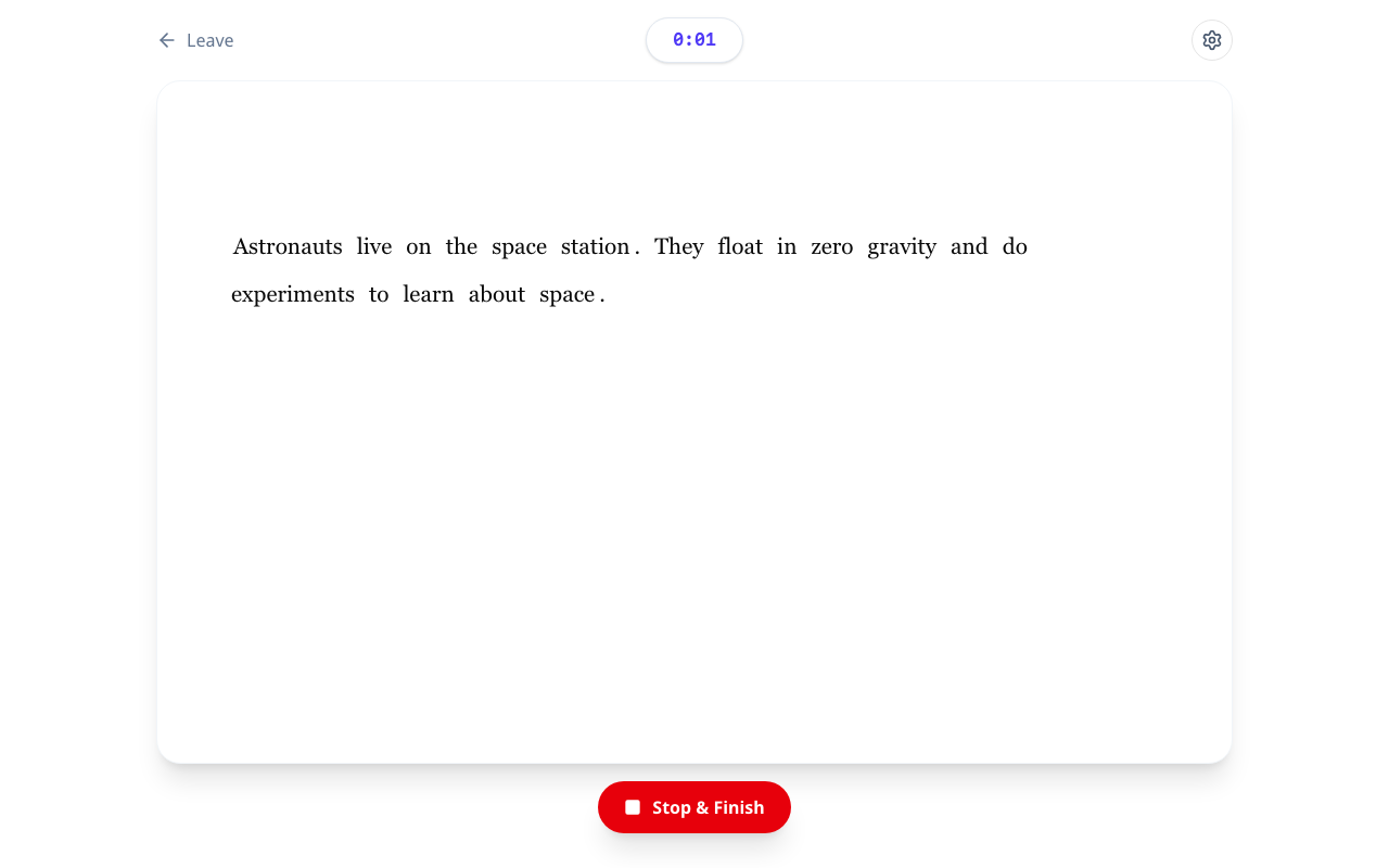 Student Reading View